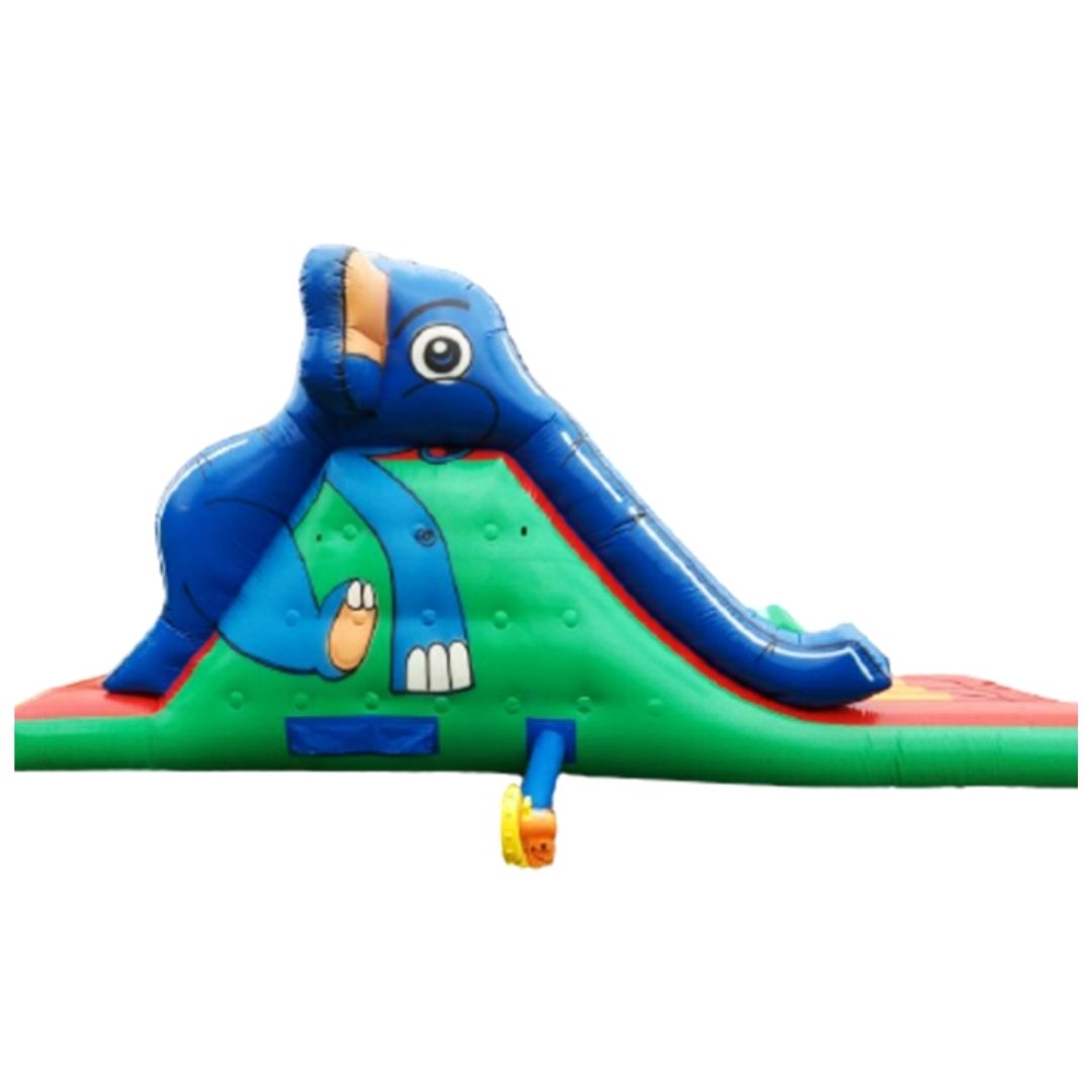 aluguel tobogã inflável para piscina elefante val brinquedos
