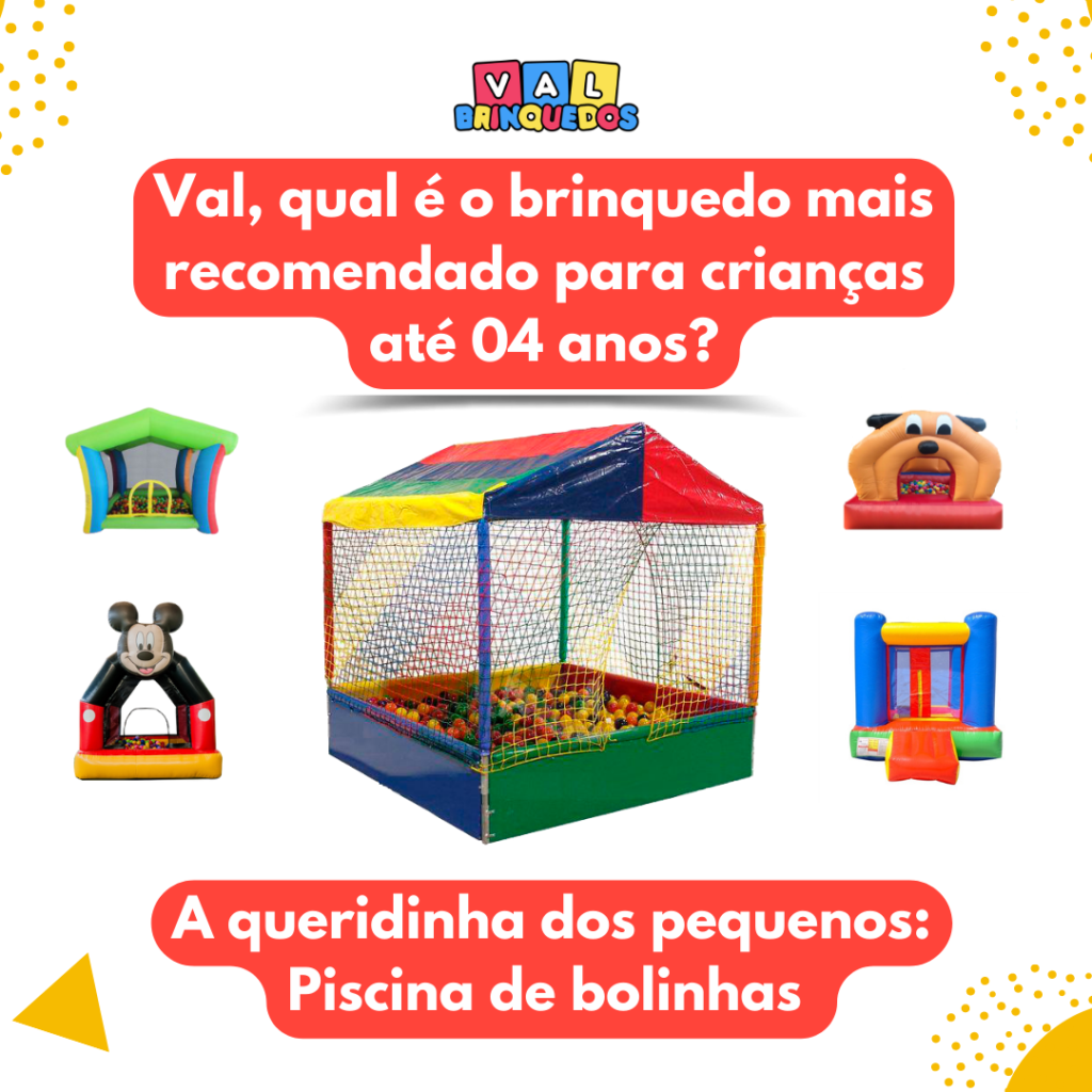 qual brinquedo alugar para aniversario de crianças ate 04 anos