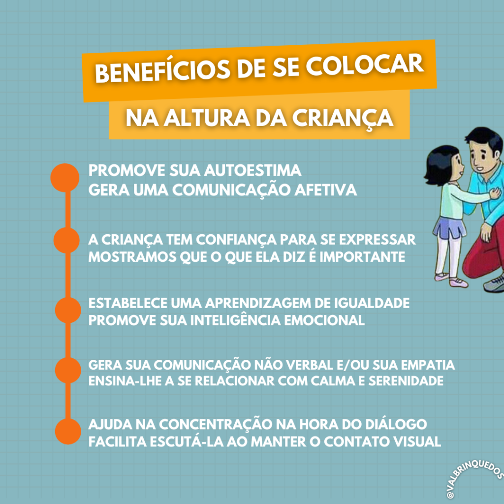 Benefícios de ajoelhar e se colocar na altura da vista da criança na hora da comunicação, saiba como esse gesto simples faz toda a diferença.